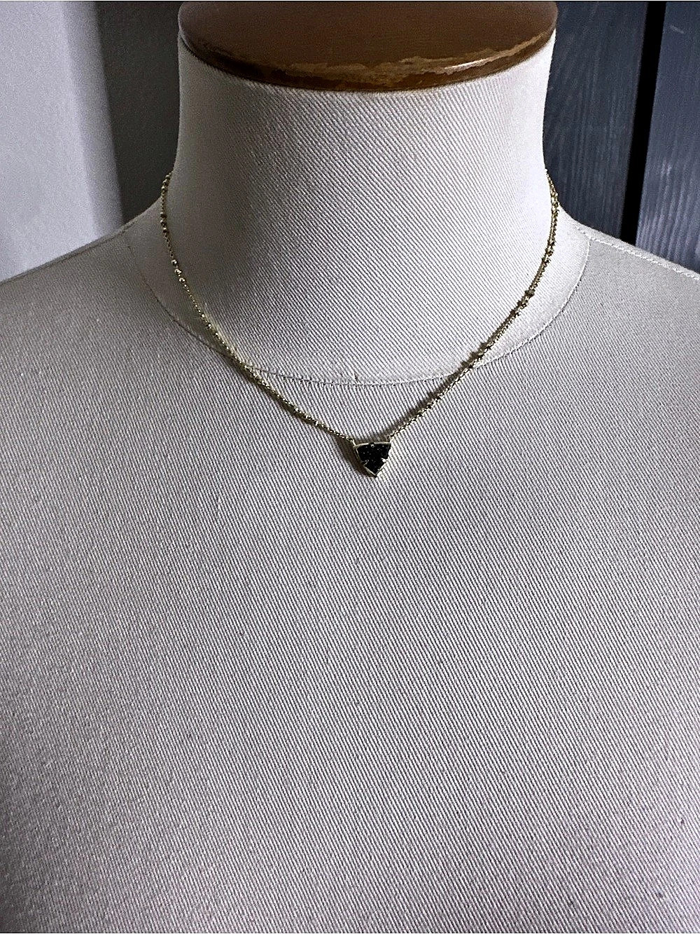 Kendra Scott Perry Pendant Necklace Gold & Black